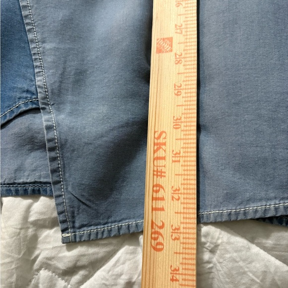 Stella Carakasi Crossroads Tencel Blue Shades Tunic. Asymmetrical Hem, Pockets - Picture 12 of 16